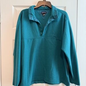 Patagonia Teal Blue Fleece Pullover